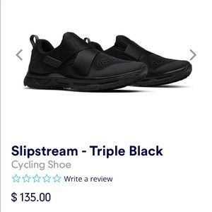 Brand New TIEM triple black spin shoe